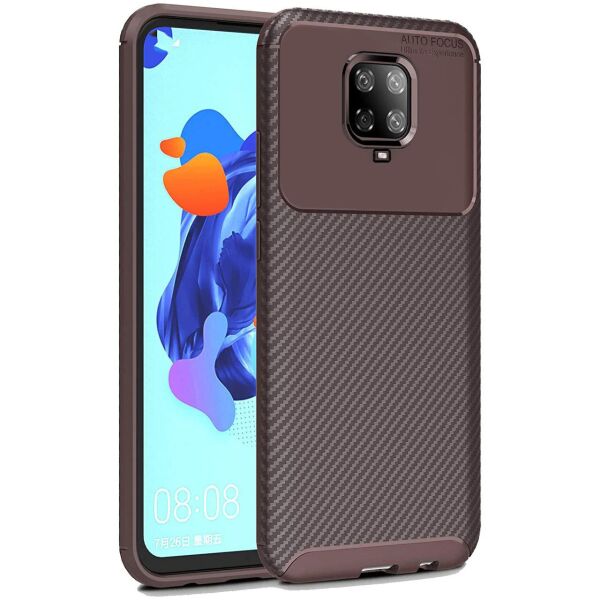 

Чехол Carbon Case для Xiaomi Redmi Note 9 Pro / Note 9s / Note 9 Pro Max Brown