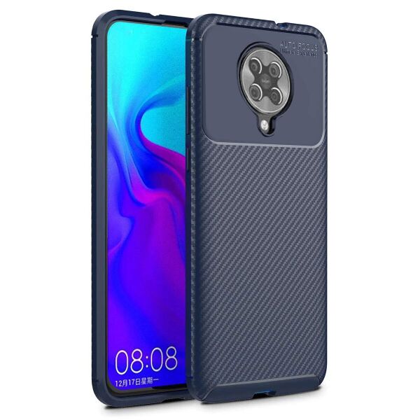 

Чехол Carbon Case для Xiaomi Redmi K30 Pro / Poco F2 Pro Blue