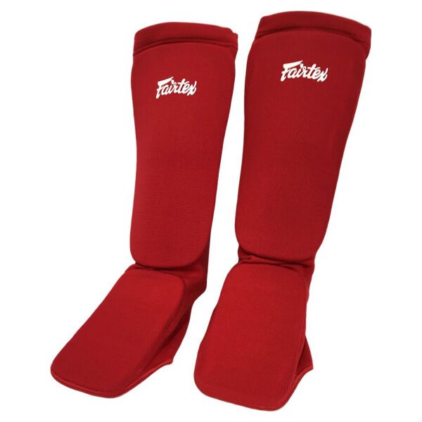 

Щитки защитные для голени из ткани Fairtex SPE1, красные (SPE1-red)