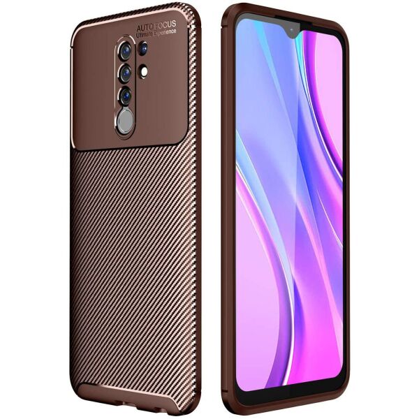 

Чехол Carbon Case для Xiaomi Redmi 9 Brown