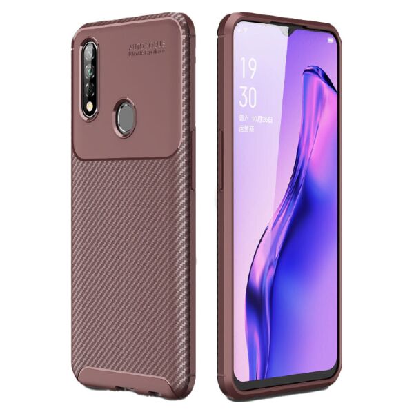 

Чехол Carbon Case для Oppo A31 / A8 Brown