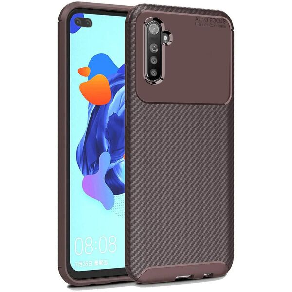 

Чехол Carbon Case для Realme 6 Pro Brown