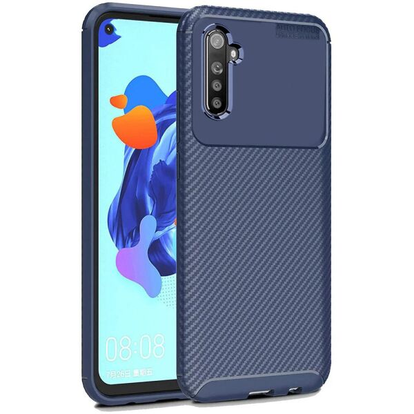 

Чехол Carbon Case для Realme 6 Blue