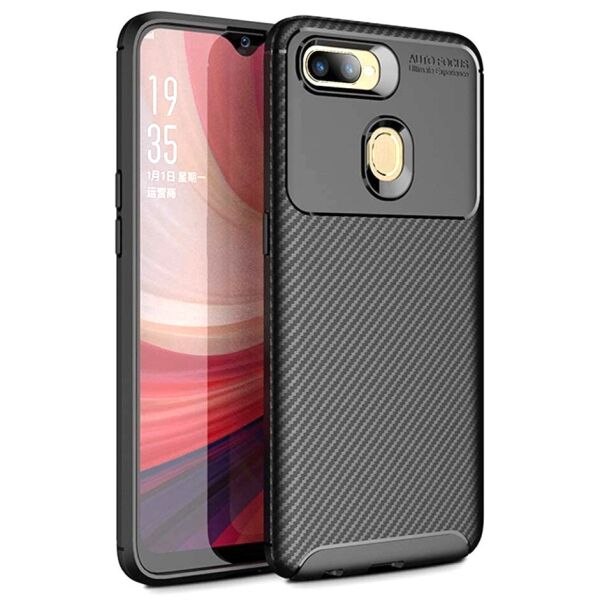 

Чехол Carbon Case для Oppo A7 Black