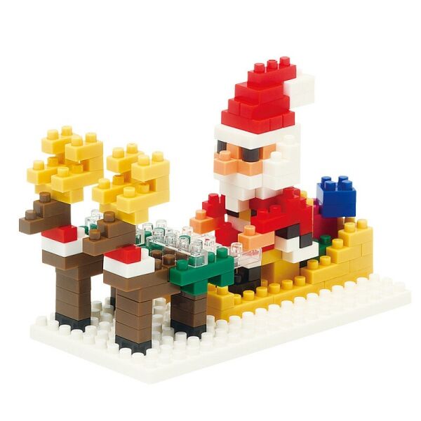 

Конструктор Nanoblocks Дед мороз на оленях