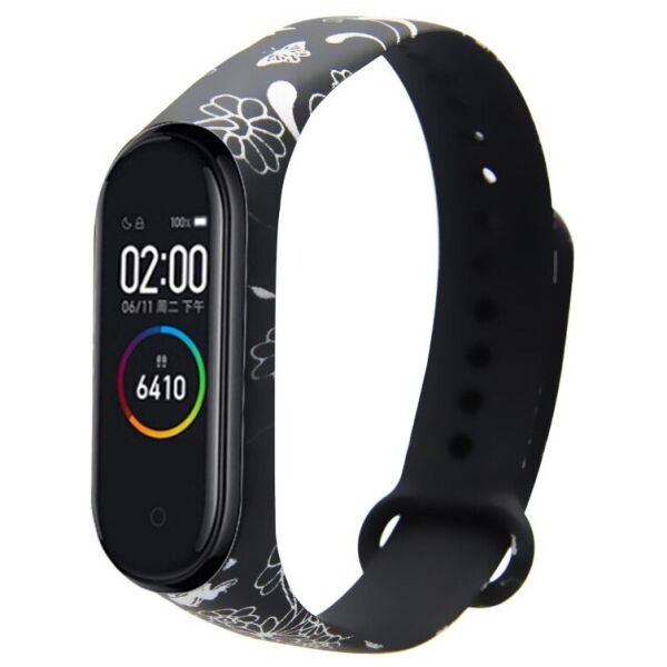 

Ремешок Painted Strap для Xiaomi Mi Band 5 Flowers Pattern 9