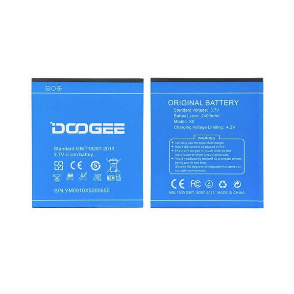 

Аккумулятор к Doogee X5 2400mAh