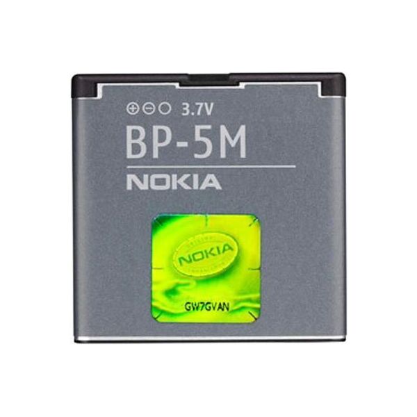

Аккумулятор Nokia BP-5M 900 mAh к Nokia 5610 XpressMusic, Nokia 5700 XpressMusic, Nokia 6110 Navigator, Nokia 6500 slide, Nokia 7390, Nokia 8600 Luna