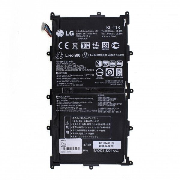 

Аккумулятор BL-T13 7700mAh к LG V700 G Pad 10.1