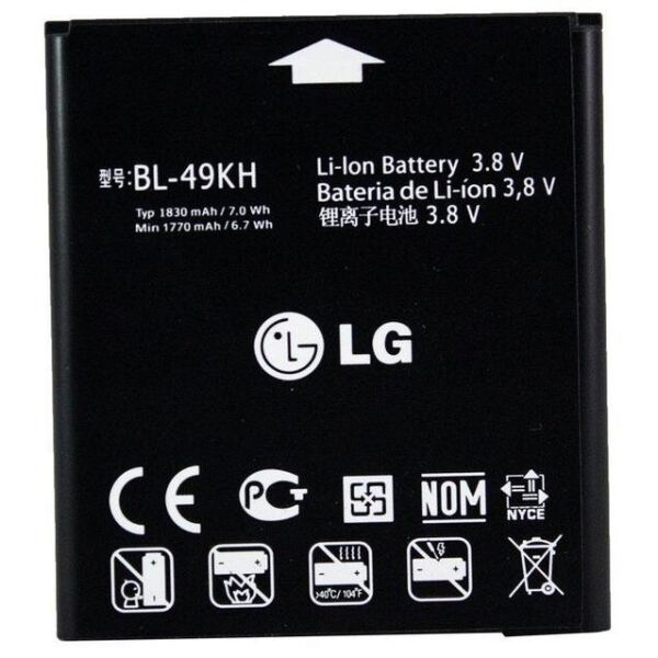 

Аккумулятор BL-49KH 1830mAh к телефону LG P936