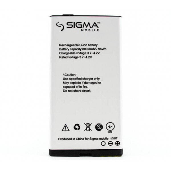 

Аккумулятор к Sigma Comfort 50 Slim 800mAh