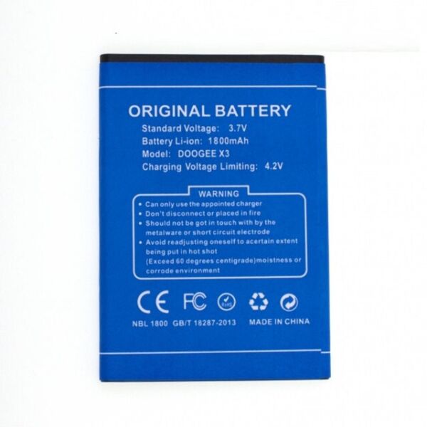

Аккумулятор Doogee X3 1800mAh