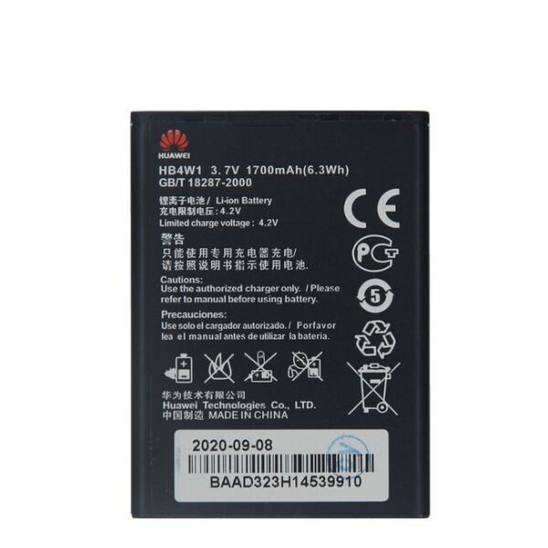 

Аккумулятор HB4W1H 1700mAh к Huawei Ascend Y210D, U8951D Ascend G510
