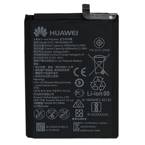 

Аккумулятор HB436486ECW 4000mAh к Huawei Mate 10 Pro