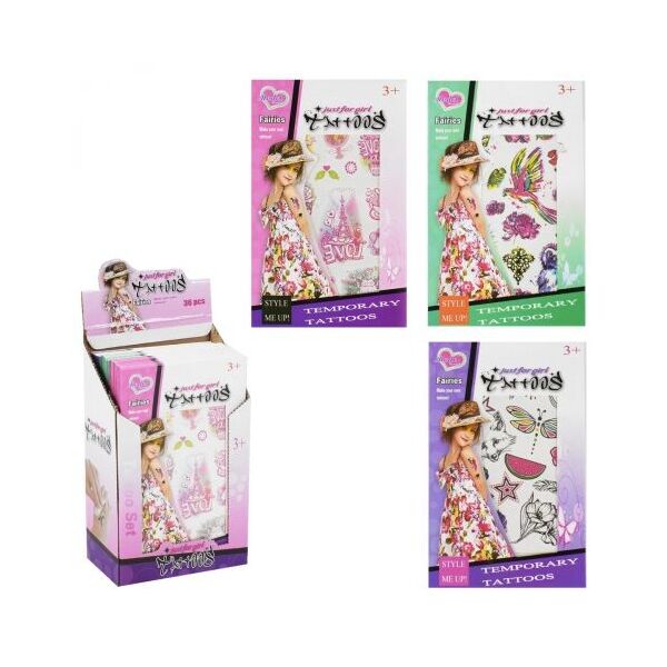 

Набор тату для девочек Model Tattoo 8101-36