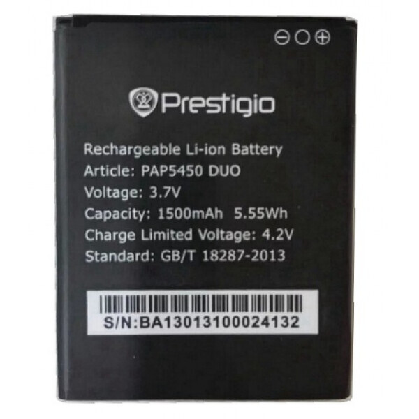

Аккумулятор к телефону Prestigio PAP 5450/5451 1500mAh