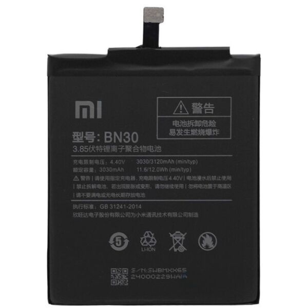 

Аккумулятор BN30 для Xiaomi Redmi 4A, 3120 mAh