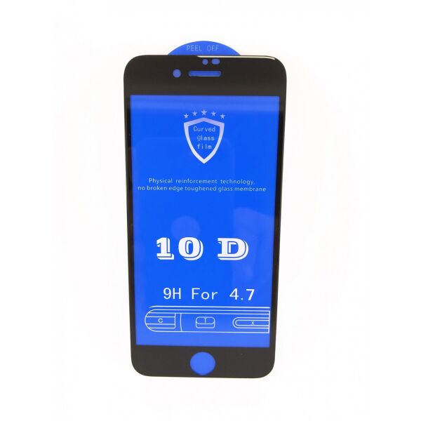 

Защитное стекло 10D для iPhone 6/6s (Черное)