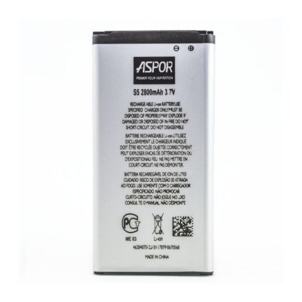 

Аккумулятор Aspor EB-BG900BBE 2800mAh к SAMSUNG SM-G900H GALAXY S5