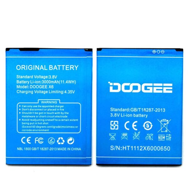 

Аккумулятор к телефону Doogee X6/X6 Pro 3000mAh