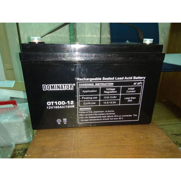 

Тяговый аккумулятор Dominator 12v 100Ah (OT100-12)