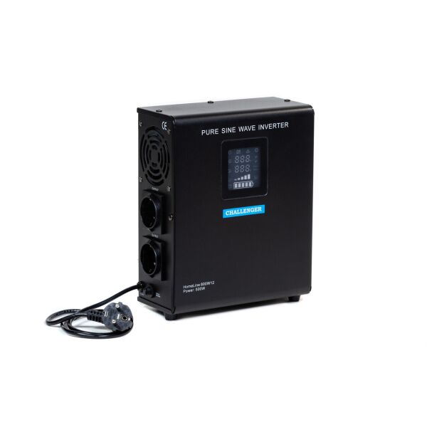 

Бесперебойник 500 Вт 12В Challenger HomeLine 800W12 Чистая Синусоида