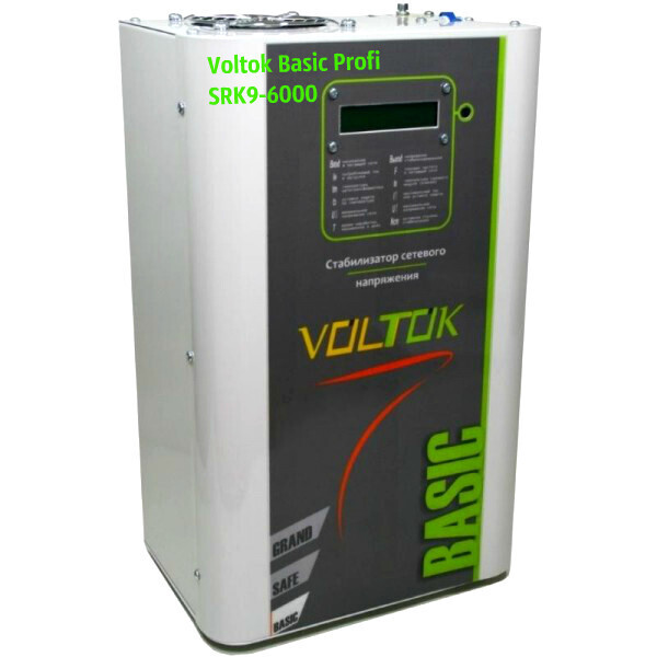

Стабилизатор напряжения Voltok Basiс Profi SRK9-6000 для дома, дачи, квартиры, промышленности