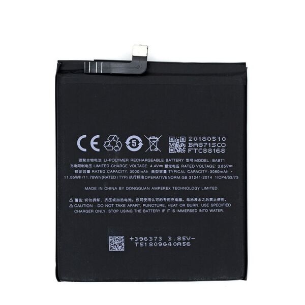 

Аккумулятор BA871 для Meizu 15 Lite 3060mAh