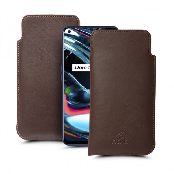 

Футляр Stenk Elegance для Realme 7 Pro Коричневый