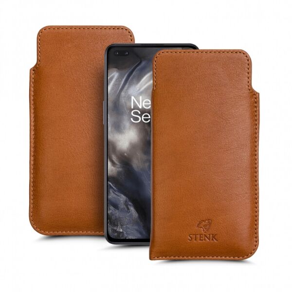 

Футляр Stenk Elegance для OnePlus Nord Camel