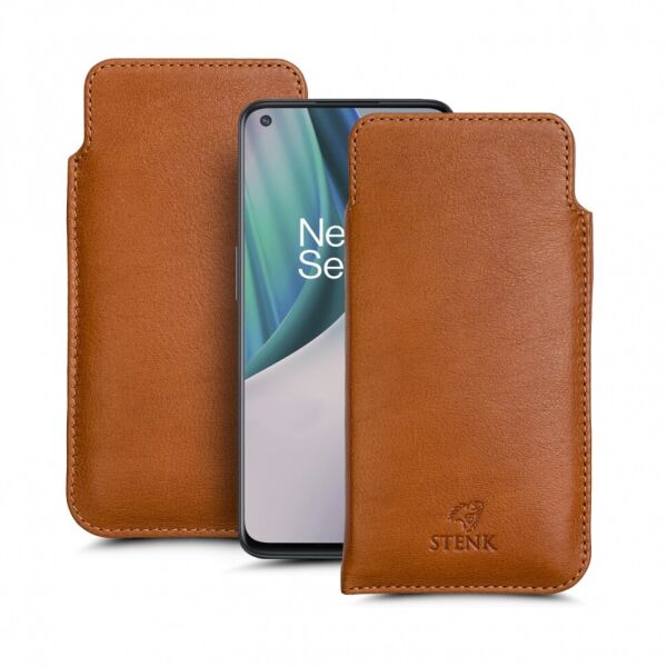 

Футляр Stenk Elegance для OnePlus Nord N10 Camel