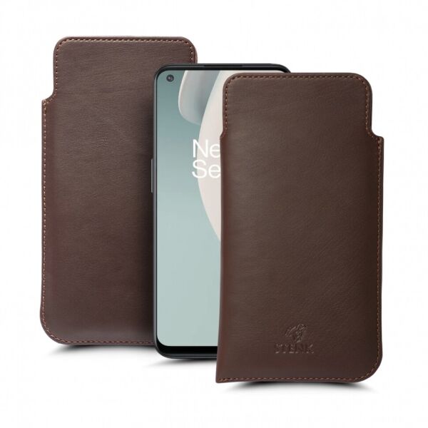 

Футляр Stenk Elegance для OnePlus Nord N100 Коричневый