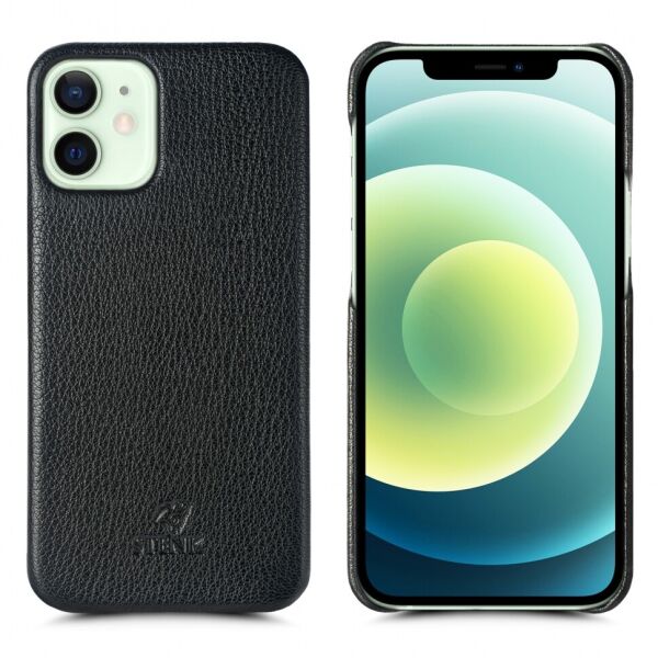 

Кожаная накладка Stenk Cover для Apple iPhone 12 Черный
