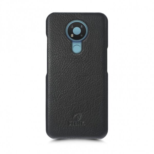 

Кожаная накладка Stenk Cover для Nokia 3.4 Чёрная
