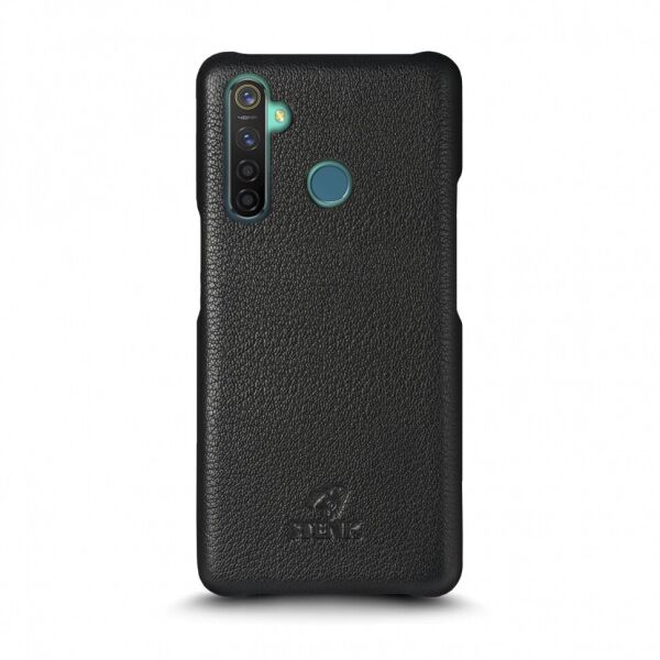 

Кожаная накладка Stenk Cover для Realme 5 Pro Чёрная