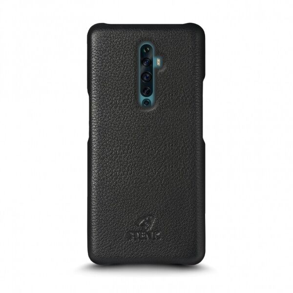 

Кожаная накладка Stenk Cover для OPPO Reno2 F Чёрная