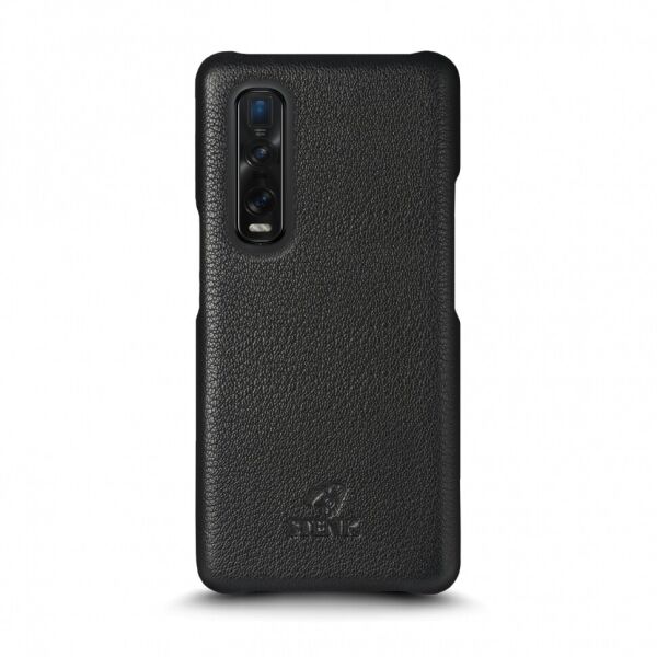 

Кожаная накладка Stenk Cover для OPPO Find X2 Pro Чёрная