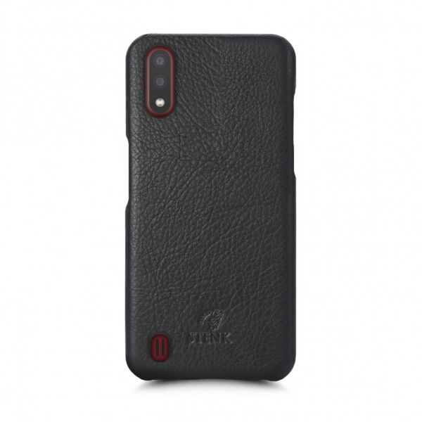 

Кожаная накладка Stenk Cover для Samsung Galaxy A01 Чёрная