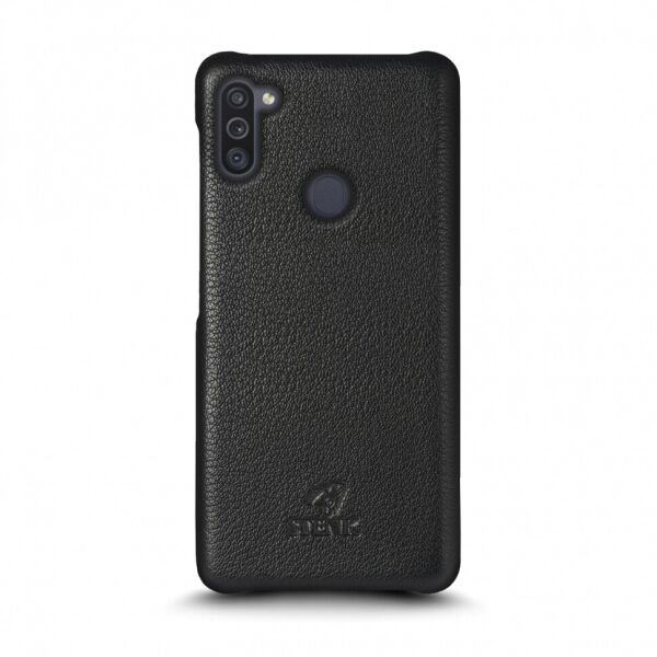 

Кожаная накладка Stenk Cover для Samsung Galaxy M11 Чёрная