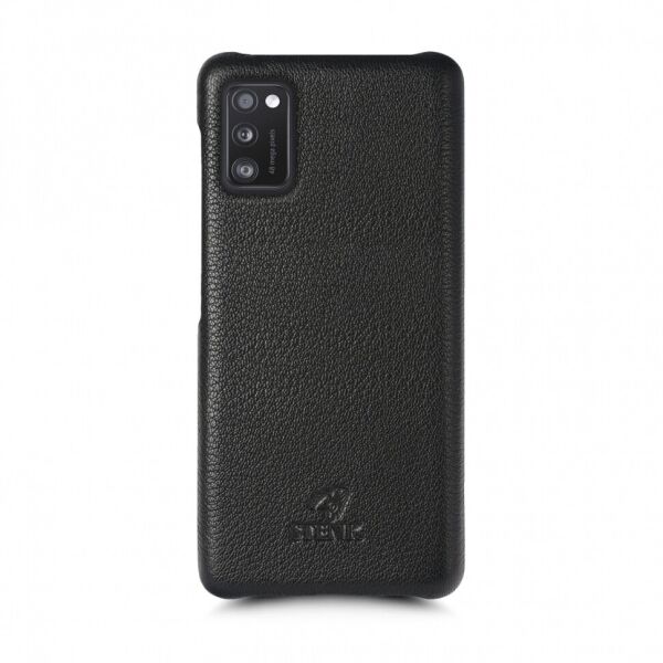 

Кожаная накладка Stenk Cover для Samsung Galaxy A41 Чёрная