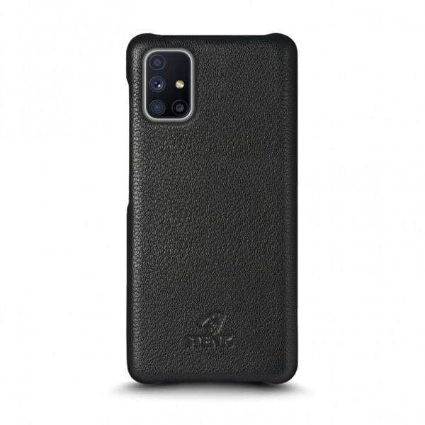 

Кожаная накладка Stenk Cover для Samsung Galaxy M51 Чёрная