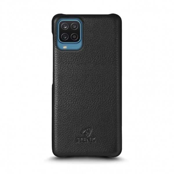 

Кожаная накладка Stenk Cover для Samsung Galaxy A12 Чёрная