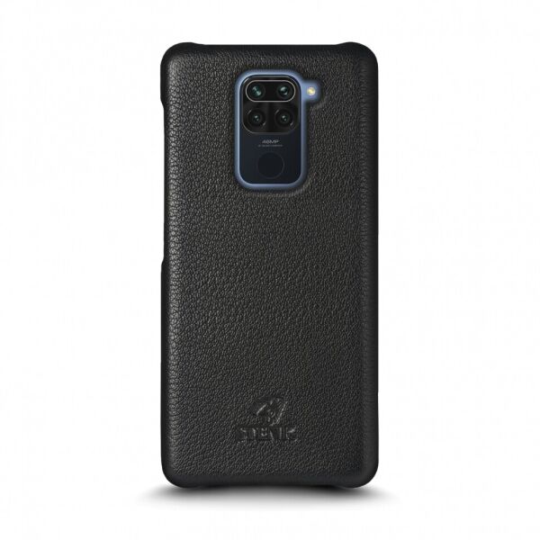 

Кожаная накладка Stenk Cover для Xiaomi Redmi Note 9 Чёрная