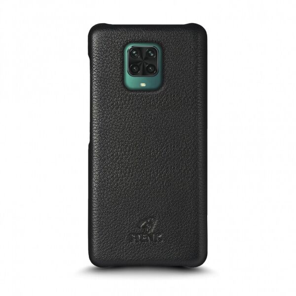 

Кожаная накладка Stenk Cover для Xiaomi Redmi Note 9 Pro Чёрная