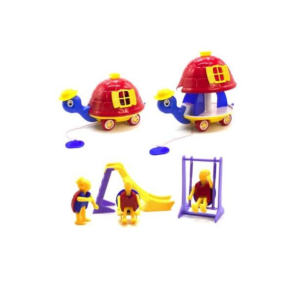 

Раздвижная каталка Черепаха с игрушками (красная) 5109