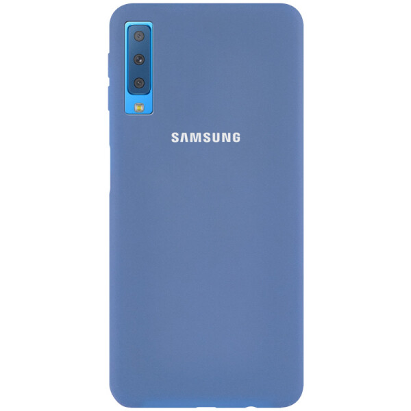

Чехол Silicone Case Full Protective для Samsung A750 Galaxy A7 (2018) (Синий / Denim Blue) (771667)
