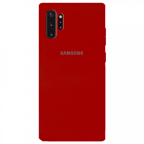 

Чехол Silicone Case Full Protective для Samsung Galaxy Note 10 Plus (Красный / Dark Red) (771601)