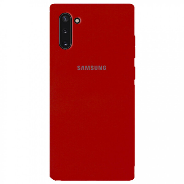 

Чехол Silicone Case Full Protective для Samsung Galaxy Note 10 (Красный / Dark Red) (771597)
