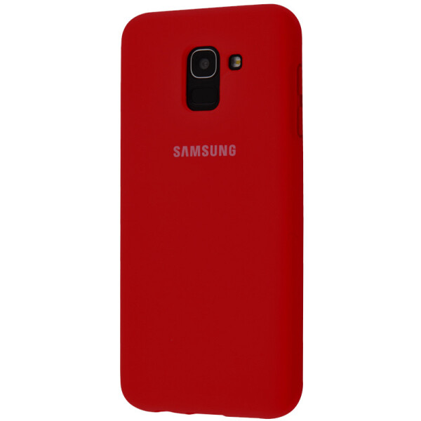 

Чехол Silicone Case Full Protective для Samsung J600F Galaxy J6 (2018) (Красный / Dark Red) (771731)