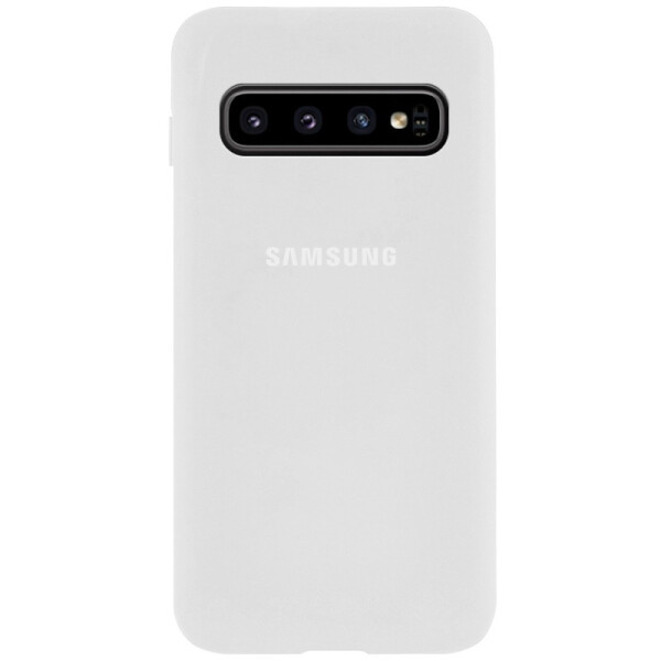 

Чехол Silicone Case Full Protective для Samsung Galaxy S10+ (Белый / White) (771721)